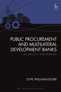 Imagen de portada: Public Procurement and Multilateral Development Banks 1st edition 9781509930791