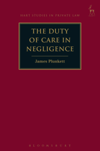 Cover image: The Duty of Care in Negligence 1st edition 9781509939527