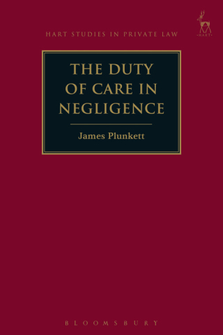 Cover image: The Duty of Care in Negligence 1st edition 9781509939527