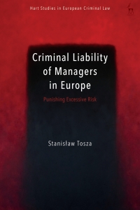 Cover image: Criminal Liability of Managers in Europe 1st edition 9781509914975
