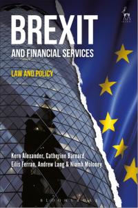 Cover image: Brexit and Financial Services 1st edition 9781509915804