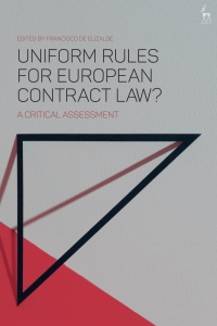 Cover image: Uniform Rules for European Contract Law? 1st edition 9781509916283