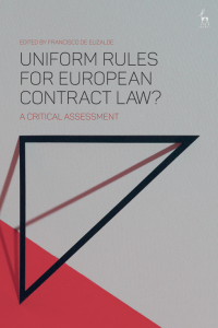 Imagen de portada: Uniform Rules for European Contract Law? 1st edition 9781509916283