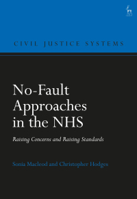Cover image: No-Fault Approaches in the NHS 1st edition 9781509916658