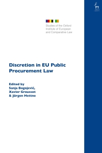 Imagen de portada: Discretion in EU Public Procurement Law 1st edition 9781509946136
