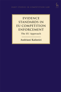 Imagen de portada: Evidence Standards in EU Competition Enforcement 1st edition 9781509919666