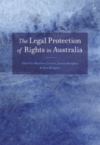 Cover image: The Legal Protection of Rights in Australia 1st edition 9781509919833
