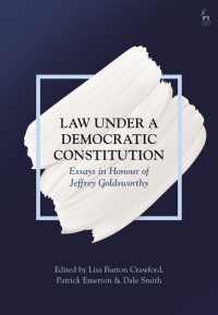 Cover image: Law Under a Democratic Constitution 1st edition 9781509920853