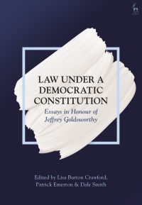 Cover image: Law Under a Democratic Constitution 1st edition 9781509920853