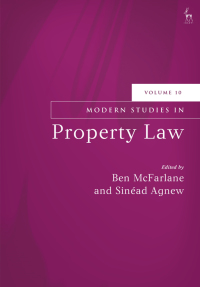 Cover image: Modern Studies in Property Law, Volume 10 1st edition 9781509921379