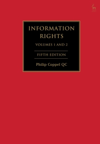Cover image: Information Rights 5th edition 9781509922246
