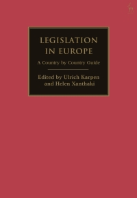 Imagen de portada: Legislation in Europe 1st edition 9781509924714