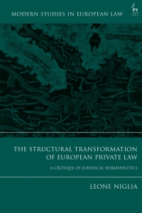 Cover image: The Structural Transformation of European Private Law 1st edition 9781509925254