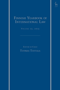 Imagen de portada: Finnish Yearbook of International Law, Volume 25, 2015 1st edition 9781509927159