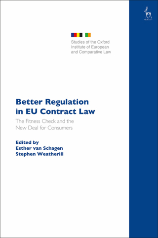 Imagen de portada: Better Regulation in EU Contract Law 1st edition 9781509928354