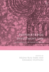 Imagen de portada: International Investment Law 1st edition 9781509929047