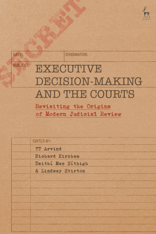 Cover image: Executive Decision-Making and the Courts 1st edition 9781509930333