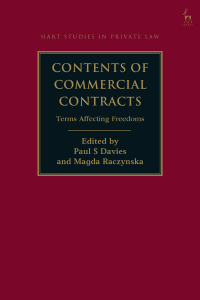 Cover image: Contents of Commercial Contracts 1st edition 9781509930494