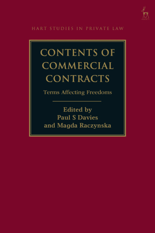 Cover image: Contents of Commercial Contracts 1st edition 9781509930494