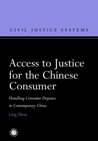Cover image: Access to Justice for the Chinese Consumer 1st edition 9781509931057