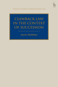 Cover image: Clawback Law in the Context of Succession 1st edition 9781509932320