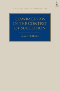 Cover image: Clawback Law in the Context of Succession 1st edition 9781509932320