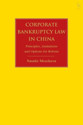 Cover image: Corporate Bankruptcy Law in China 1st edition 9781509932443