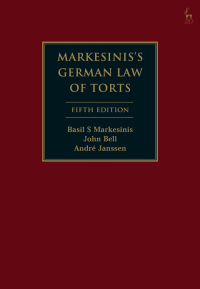 Cover image: Markesinis's German Law of Torts 1st edition 9781509952069