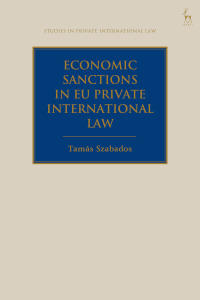 Cover image: Economic Sanctions in EU Private International Law 1st edition 9781509933518