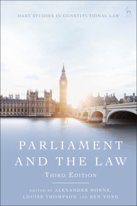 Imagen de portada: Parliament and the Law 3rd edition 9781509934096