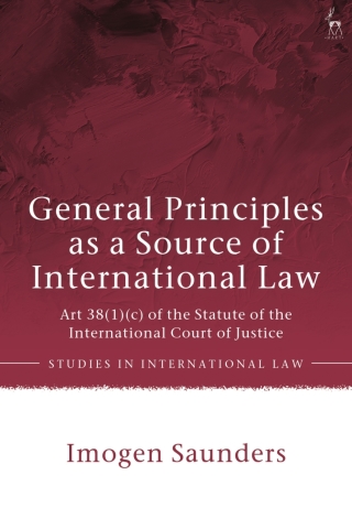 صورة الغلاف: General Principles as a Source of International Law 1st edition 9781509936069