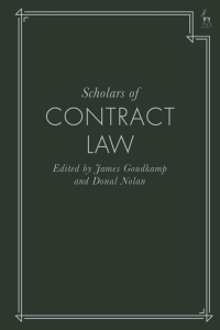 Imagen de portada: Scholars of Contract Law 1st edition 9781509938469