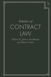 Imagen de portada: Scholars of Contract Law 1st edition 9781509938469