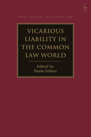 Cover image: Vicarious Liability in the Common Law World 1st edition 9781509963331