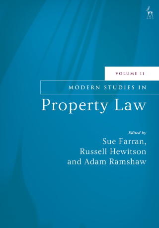Cover image: Modern Studies in Property Law, Volume 11 1st edition 9781509974344