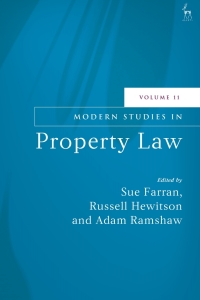 Cover image: Modern Studies in Property Law, Volume 11 1st edition 9781509974344