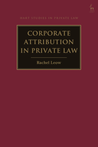 Cover image: Corporate Attribution in Private Law 1st edition 9781509941827