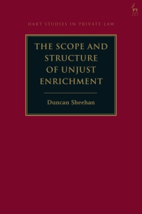 Imagen de portada: The Scope and Structure of Unjust Enrichment 1st edition 9781509942442
