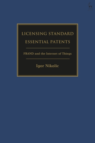 Cover image: Licensing Standard Essential Patents 1st edition 9781509947553
