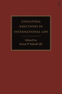 Imagen de portada: Unilateral Sanctions in International Law 1st edition 9781509948420