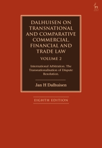 Imagen de portada: Dalhuisen on Transnational and Comparative Commercial, Financial and Trade Law Volume 2 8th edition 9781509949236