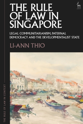 Cover image: The Rule of Law in Singapore 1st edition 9781509951390