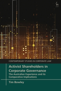 Cover image: Activist Shareholders in Corporate Governance 1st edition 9781509952229