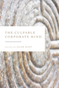 Imagen de portada: The Culpable Corporate Mind 1st edition 9781509952380