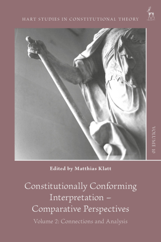Omslagafbeelding: Constitutionally Conforming Interpretation – Comparative Perspectives 1st edition 9781509953806