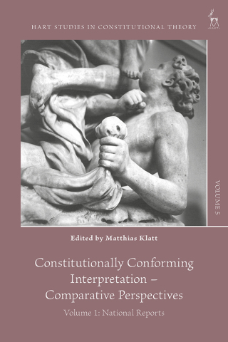 Cover image: Constitutionally Conforming Interpretation – Comparative Perspectives 1st edition 9781509953844