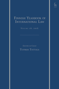 Cover image: The Finnish Yearbook of International Law, Vol 26, 2016 1st edition 9781509954377