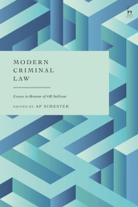 Imagen de portada: Modern Criminal Law 1st edition 9781509956142
