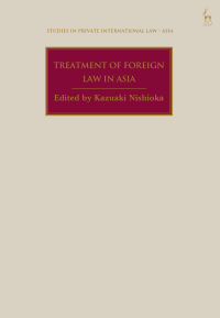 Imagen de portada: Treatment of Foreign Law in Asia 1st edition 9781509956555