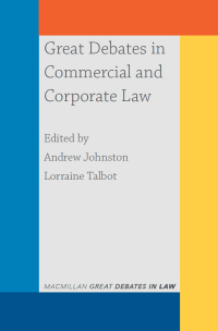 Imagen de portada: Great Debates in Commercial and Corporate Law 1st edition 9781352009316